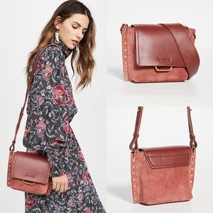 ISABEL MARANT KLENY SUEDE LEATHER CROSSBODY BAG